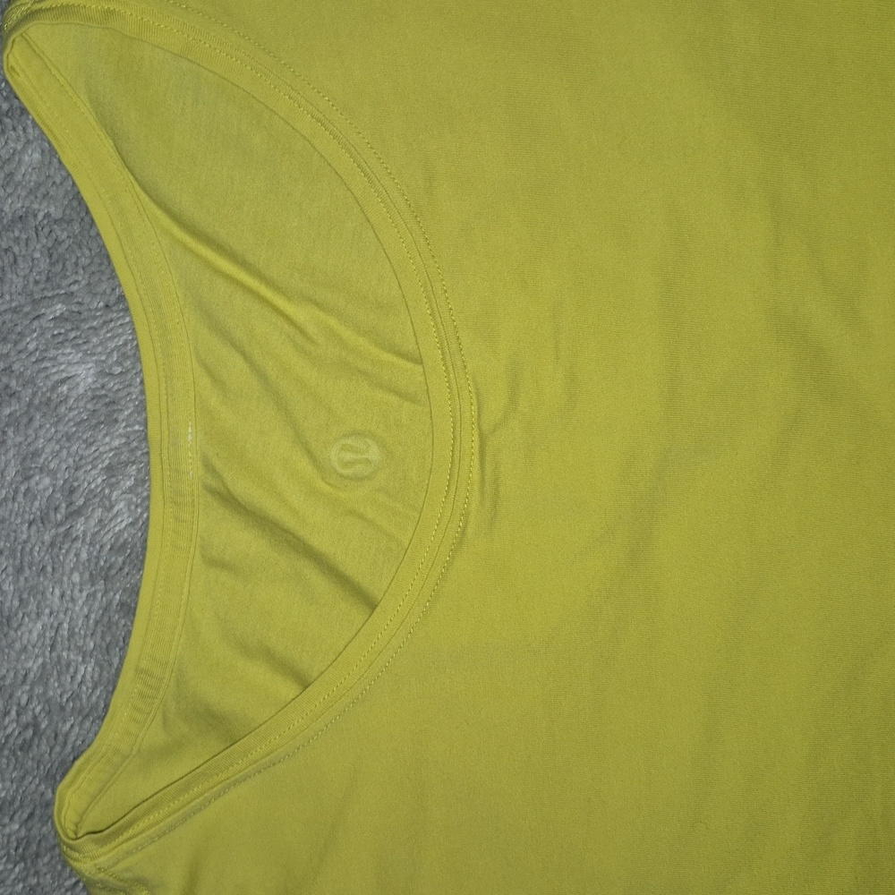 Lululemon Athletica Bright Yellow Short Sleeve Tee - Picture 7 of 8